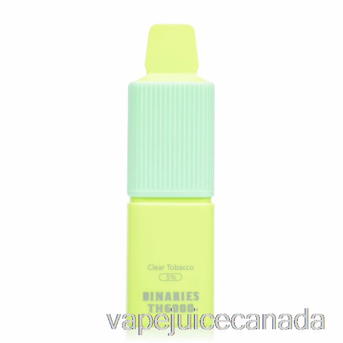 Vape Juice Horizon Binaries TH6000 Disposable Clear Tobacco